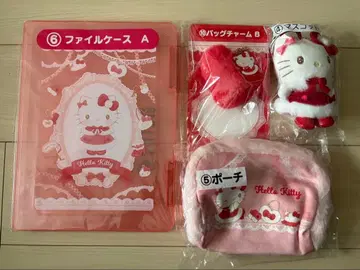 산리오 당첨 복권 키티 세트 마스코트, 파우치 외 4점 세트