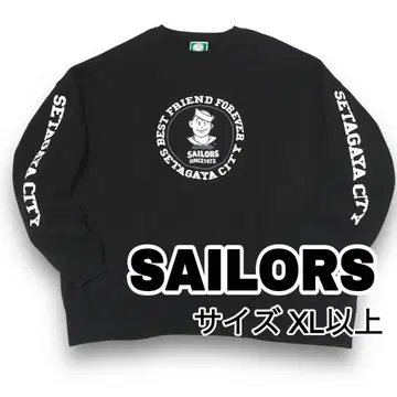 세일러즈 SAILORS BIG 트레이닝복 블랙 맨투맨 사이즈 XL 이상