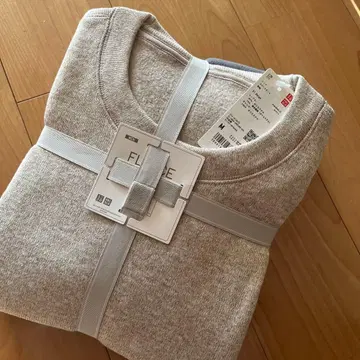 UNIQLO 니트 플리스 세트 M 베이지