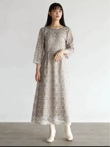 라디에이트 RADIATE 다마스크 레이스 에이프런 원피스 야마다야