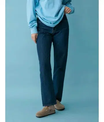 12/21까지 특별 가격! ungrid 신치 벨트 루즈 데님