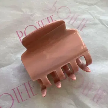 POTETE 스퀘어 클립 핑크 그레이