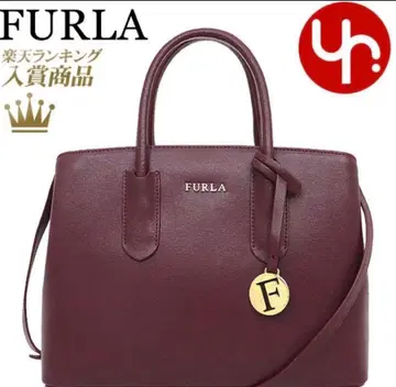 [컨디션 최상] 훌라 FURLA 핸드백 버건디 숄더백