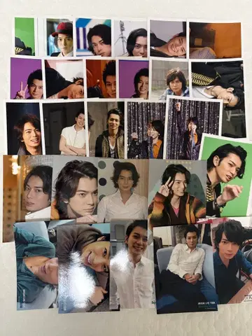 아라시 마츠모토 준 사진 미니 부채