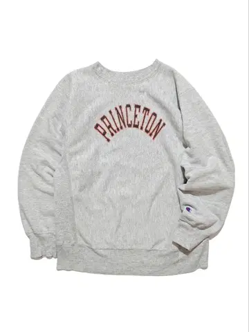 80s 빈티지 챔피온 프린스턴 트리코 태그 리버스 위브 L