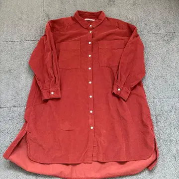 선밸리 코듀로이 롱 셔츠 새상품급