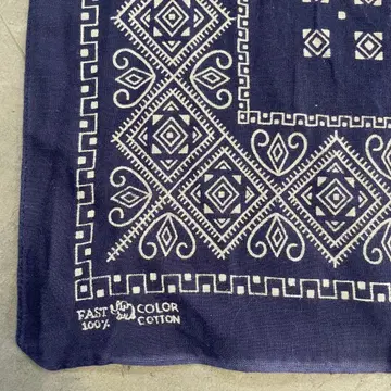 60s 반다나 엘리펀트 네이비 상비 USA제 빈티지