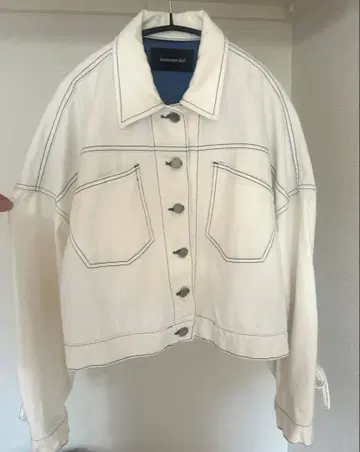 Andersson Bell 화이트 데님 자켓