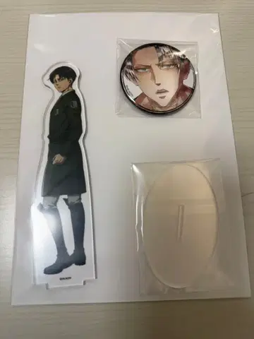 리바이 아크릴 스탠드 캔뱃지 카드 세트