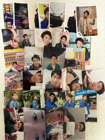 아라시 오노 사토시 사진 미니 부채