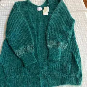 사토 섬유 터콰이즈 그린 모헤어 새상품