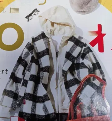 LIVE IN CONFORT 체크 코트