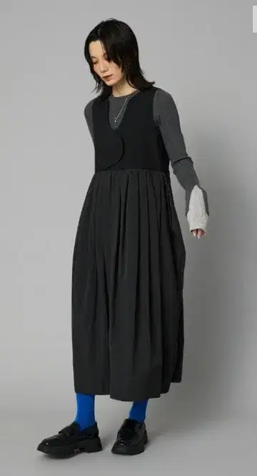 HeRIN.CYE 도킹 스퀴드 드레스 BLK 38