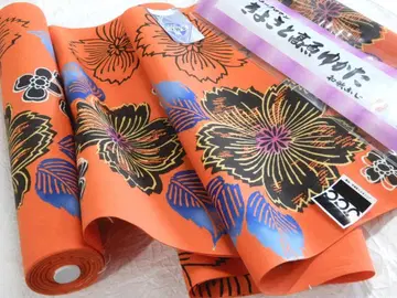 목화 다이나믹 컬러풀한 유카타 원단 직물 별도 염색 일본 이름 조명 감색