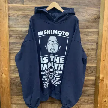 중고 NISHIMOTO IS THE MOUTH 프린트 후드티
