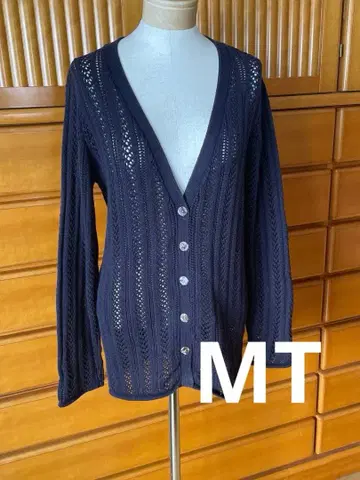 [ 펠리시모 ] 레이스 뜨기 가디건 긴팔 MT