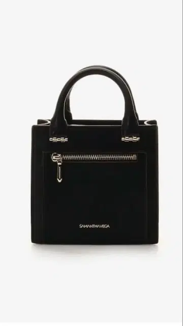 사만사베가 스퀘어 심플 미니 숄더백 블랙