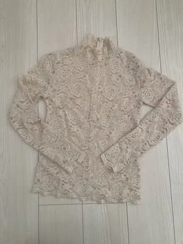 DOU DOU 하이넥 티셔츠 튤