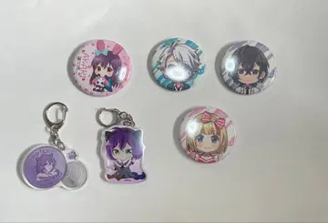 허니웍스 캐릭터 캔뱃지와 키링 세트