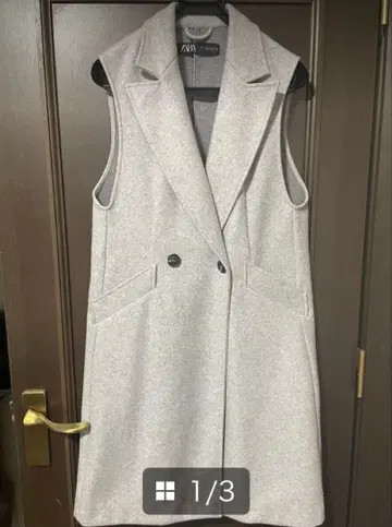 ZARA 자라 그레이 롱 베스트 (지레) S 사이즈 단시간 사용만