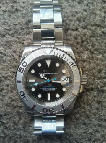 NH35 자동 와인딩 커스텀 손목시계 요트 마스터