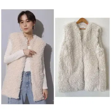 Arpege story 2 인조 모피 베스트