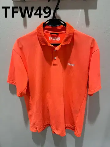 TFW49 오렌지 피케 셔츠 L 사이즈