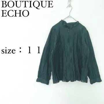 부티크 에코 시어 자켓 11호 블랙 자수 집업 면실크