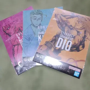 죠죠의 기묘한 모험 제일복권 클리어 비주얼 보드 3장 세트