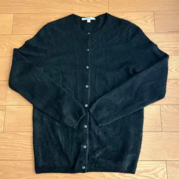 [ UNIQLO ] 캐시미어 100% 모헤어 터치 가디건 블랙 L