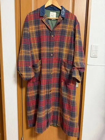 LIME.INK 라임잉크 체크 체스터 코트 롱 코트