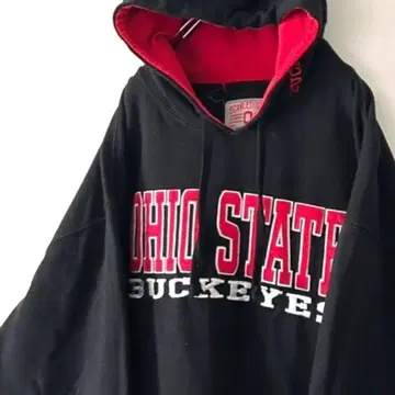 스칼렛&그레이 오하이오 자수 맨투맨 후드티 L 블랙 검정 구제 의류