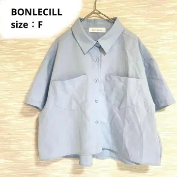 본르씰 BONLECILL 반팔 셔츠 [ F ] 숏 기장 겉옷 1270