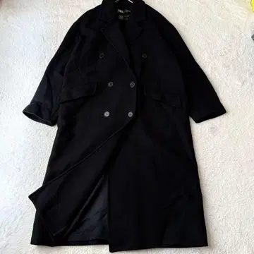 ZARA 자라 MANTECO 더블 브레스트 울 롱 코트 M