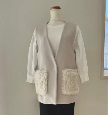 미사용 KOKIA 코키아 푸들 퍼 포켓 성인 베스트