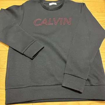 캘빈클라인 플래티넘 맨투맨 트레이닝복 블랙 본딩 원단 M