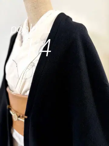 k4 얇은 겉옷 중간 울 혼방 블랙 모몽가 코트 긴 겉옷 모몽가 코트