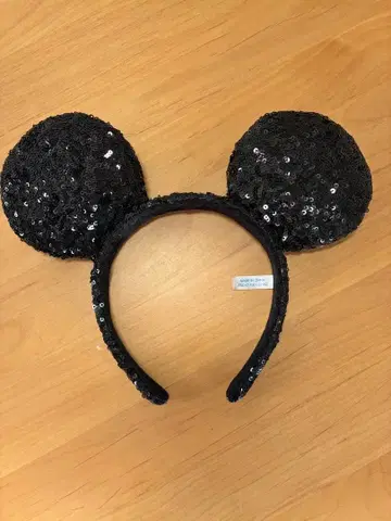 디즈니 미키 머리띠 블랙 키라키라 라메