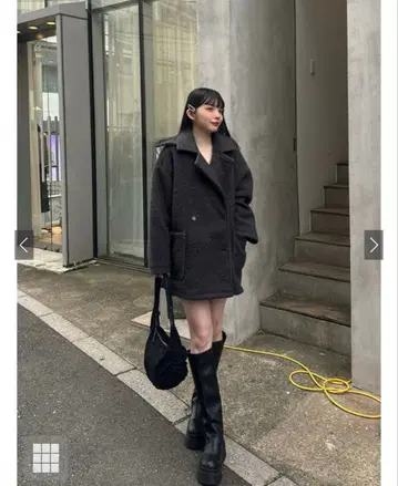 옷깃 2Way 코트 반지 울 [fo1989]