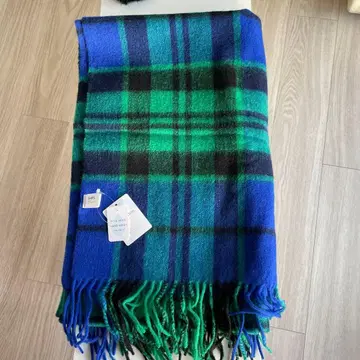 SHIPS 울 100% 체크 머플러