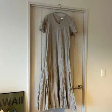 MARIHA 베이지 롱 원피스 36