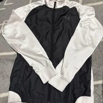 골프웨어 PUMA 스포츠 자켓 블랙/화이트