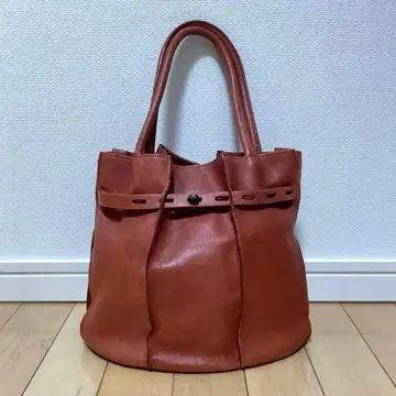 Piombo 천연 가죽 가죽 토트백 브라운