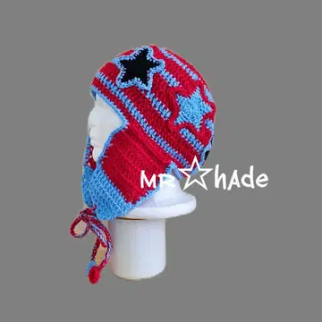 비니 니트 모자 보닛 모티브 뜨기 크로쉐 플라이트 캡