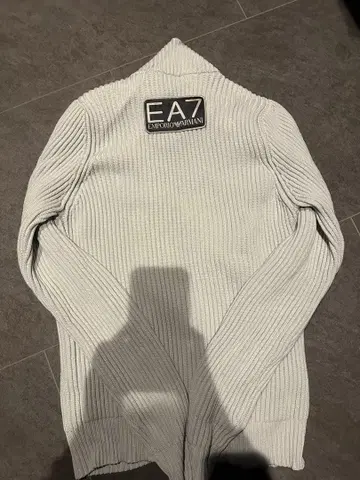 EA7 Emporio Armani 리브 편직 스웨터