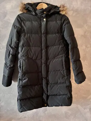 Coen 블랙 롱 다운 자켓