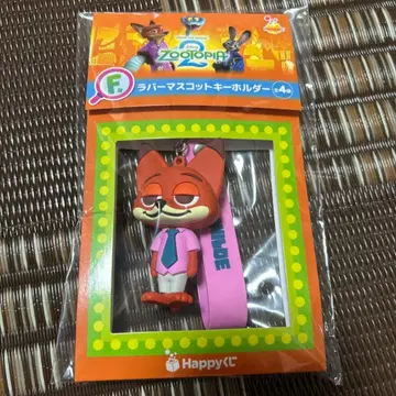 주토피아 닉 와일드 러버 마스코트 키링