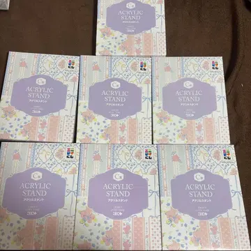 아크릴 스탠드 6개 세트 꽃무늬 디자인