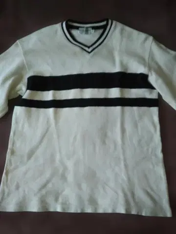 UNIVERSITY OF OXFORD V넥 긴팔 보더 남성용 L 사이즈