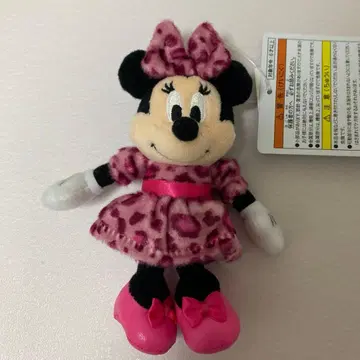디즈니 리조트 봉제 인형 참 레오파드 무늬 미니 핑크